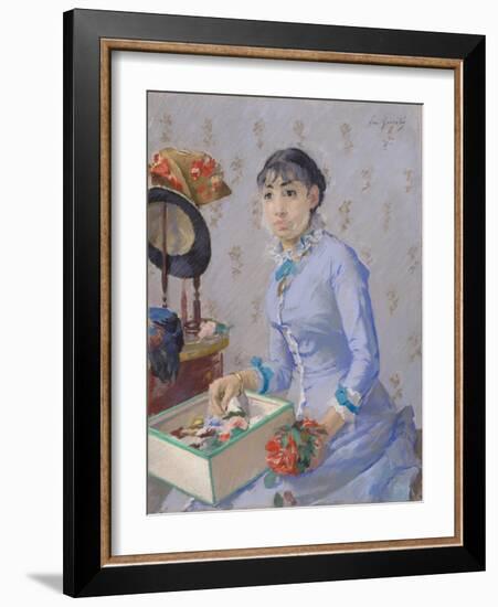 The Milliner, C.1877-Eva Gonzales-Framed Giclee Print