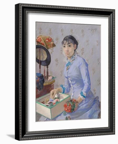 The Milliner, C.1877-Eva Gonzales-Framed Giclee Print