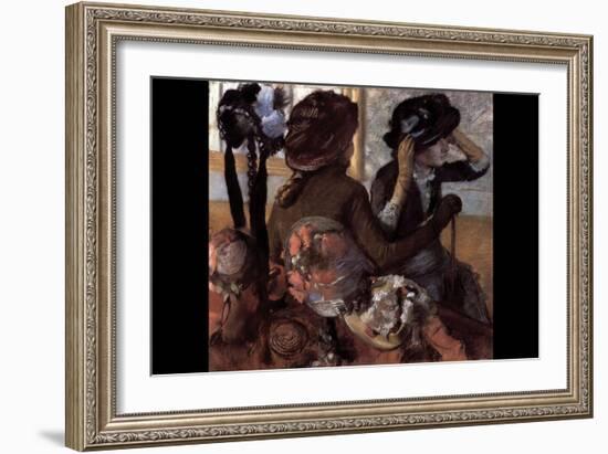 The Milliner No.1-Edgar Degas-Framed Art Print