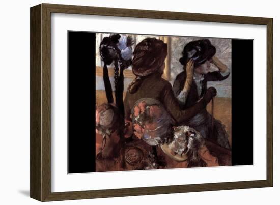 The Milliner No.1-Edgar Degas-Framed Art Print