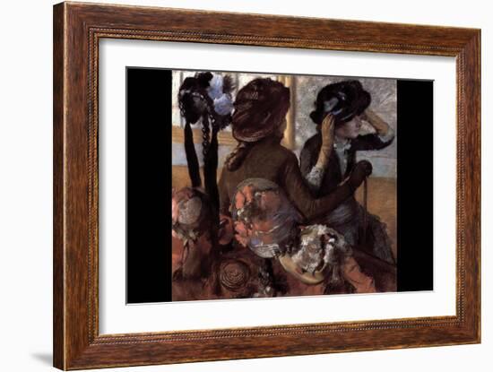 The Milliner No.1-Edgar Degas-Framed Art Print