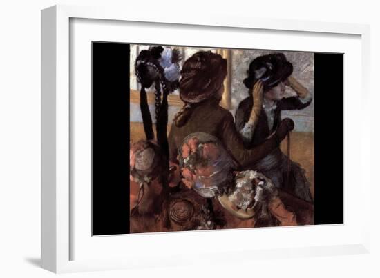 The Milliner No.1-Edgar Degas-Framed Art Print