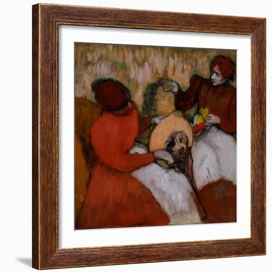 The Milliners, C.1898-Edgar Degas-Framed Giclee Print