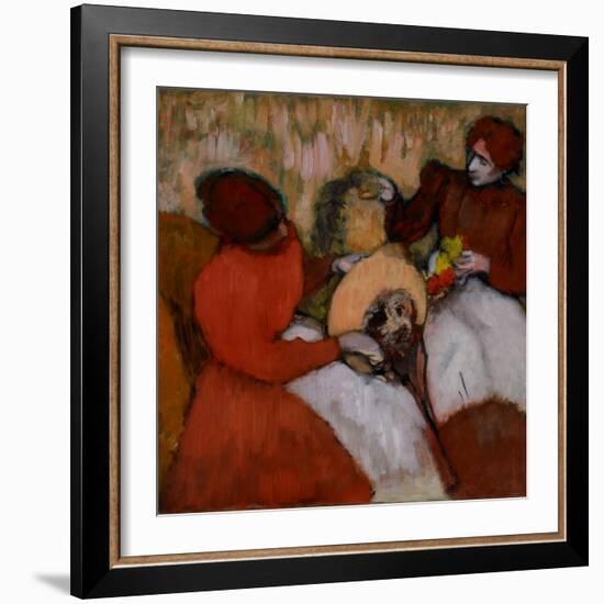 The Milliners, C.1898-Edgar Degas-Framed Giclee Print