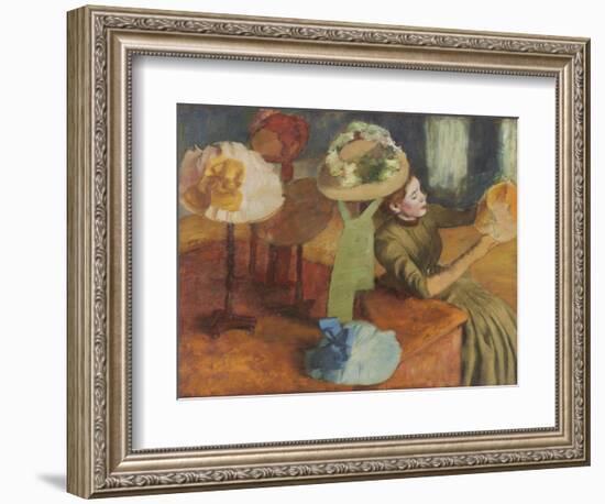 The Millinery Shop, 1879/86-Edgar Degas-Framed Giclee Print