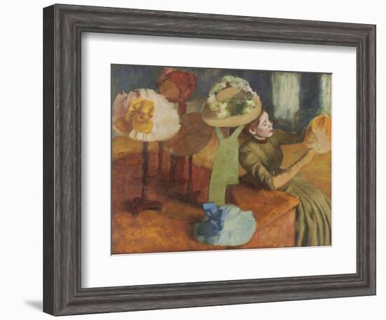 The Millinery Shop, 1879/86-Edgar Degas-Framed Giclee Print