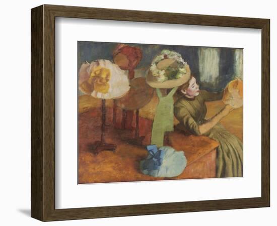 The Millinery Shop, 1879/86-Edgar Degas-Framed Giclee Print