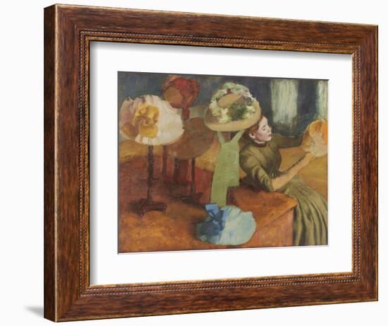 The Millinery Shop, 1879/86-Edgar Degas-Framed Giclee Print