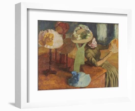 The Millinery Shop, 1879/86-Edgar Degas-Framed Giclee Print