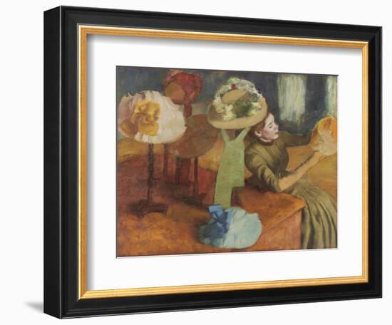 The Millinery Shop, 1879/86-Edgar Degas-Framed Giclee Print