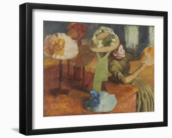 The Millinery Shop, 1879/86-Edgar Degas-Framed Giclee Print