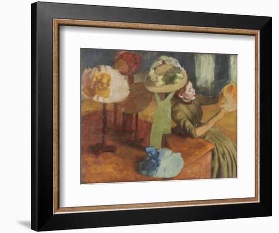 The Millinery Shop, 1879/86-Edgar Degas-Framed Giclee Print