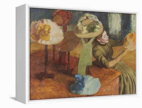 The Millinery Shop, 1879/86-Edgar Degas-Framed Premier Image Canvas