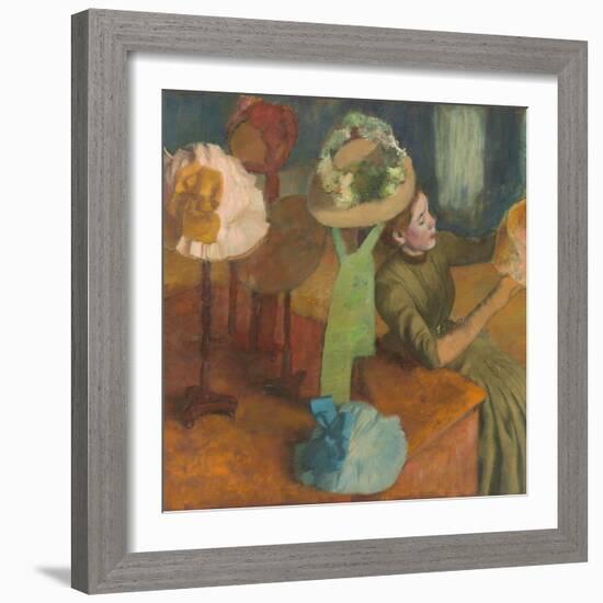 The Millinery Shop by Edgar Degas-Edgar Degas-Framed Giclee Print