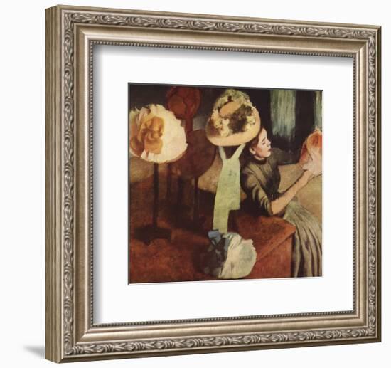 The Millinery Shop-Edgar Degas-Framed Premium Edition