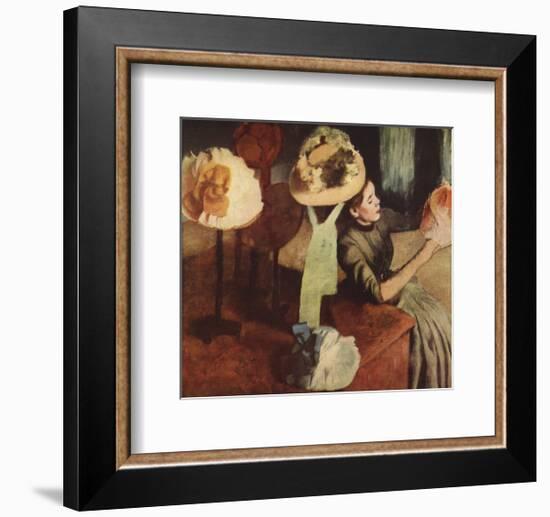 The Millinery Shop-Edgar Degas-Framed Premium Edition