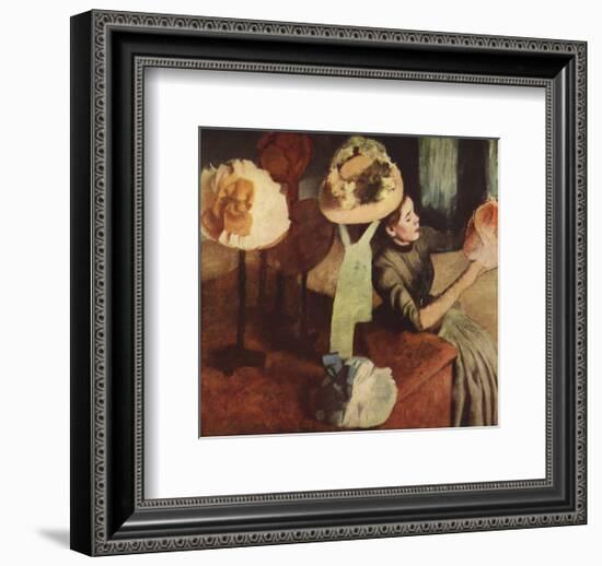 The Millinery Shop-Edgar Degas-Framed Premium Edition