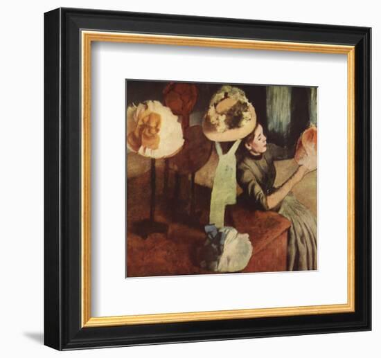 The Millinery Shop-Edgar Degas-Framed Premium Edition