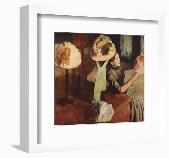 The Millinery Shop-Edgar Degas-Framed Premium Edition