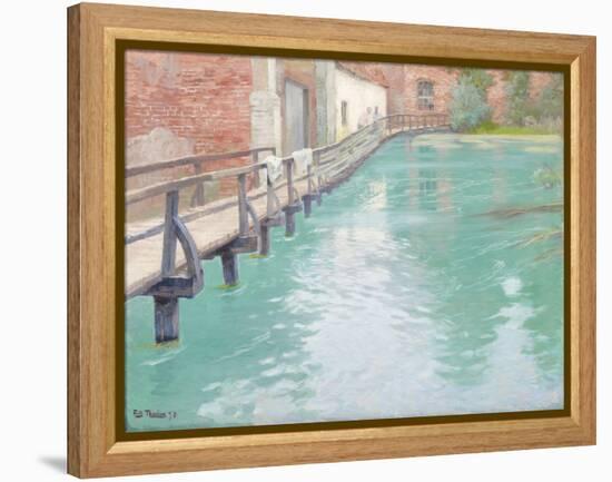 The Mills at Montreuil-Sur-Mer, Normandy, 1891-Fritz Thaulow-Framed Premier Image Canvas