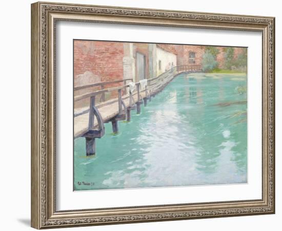 The Mills at Montreuil-Sur-Mer, Normandy, 1891-Fritz Thaulow-Framed Giclee Print