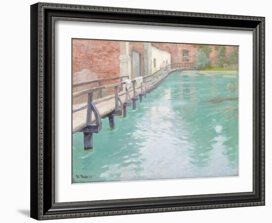 The Mills at Montreuil-Sur-Mer, Normandy, 1891-Fritz Thaulow-Framed Giclee Print