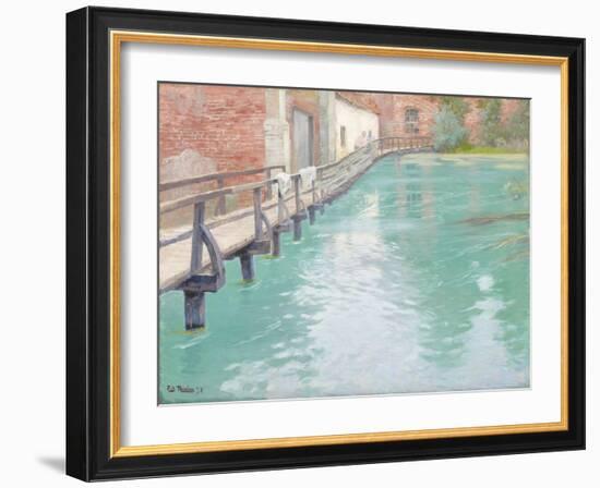 The Mills at Montreuil-Sur-Mer, Normandy, 1891-Fritz Thaulow-Framed Giclee Print