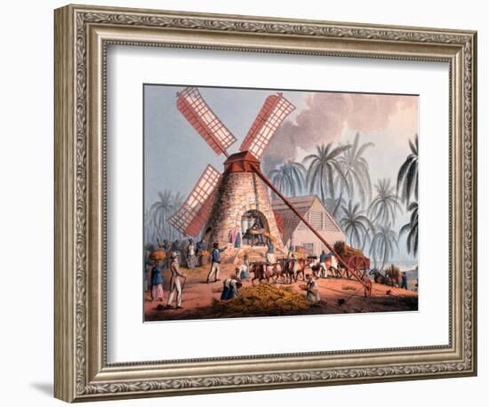 The Millyard, from 'ten Views in the Island of Antigua', 1823-William Clark-Framed Giclee Print