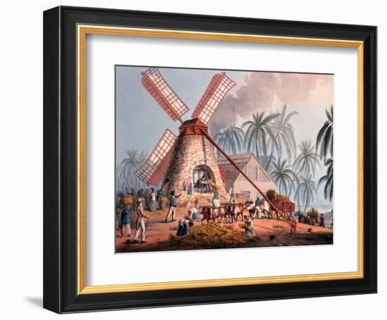 The Millyard, from 'ten Views in the Island of Antigua', 1823-William Clark-Framed Giclee Print