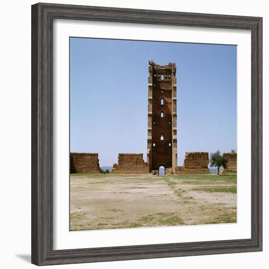 The minaret of the ruined mosque of al-Mansura-Werner Forman-Framed Giclee Print