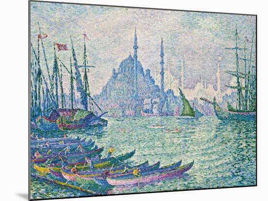 The Minarets at the Golden Horn; La Corne D'Or, Les Minarets, 1907-Paul Signac-Mounted Giclee Print