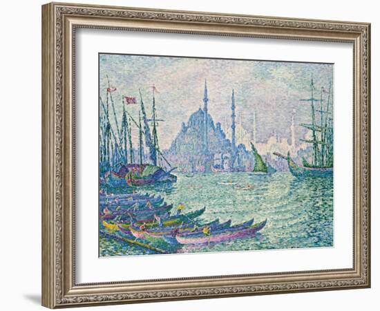 The Minarets at the Golden Horn; La Corne D'Or, Les Minarets, 1907-Paul Signac-Framed Giclee Print