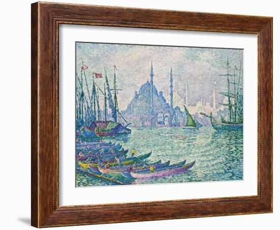 The Minarets at the Golden Horn; La Corne D'Or, Les Minarets, 1907-Paul Signac-Framed Giclee Print