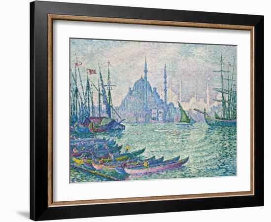 The Minarets at the Golden Horn; La Corne D'Or, Les Minarets, 1907-Paul Signac-Framed Giclee Print