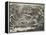 The Mine Crater, Hill 60, Ypres Salient (B/W Litho)-Paul Nash-Framed Premier Image Canvas