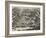 The Mine Crater, Hill 60, Ypres Salient (B/W Litho)-Paul Nash-Framed Giclee Print