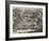 The Mine Crater, Hill 60, Ypres Salient (B/W Litho)-Paul Nash-Framed Giclee Print