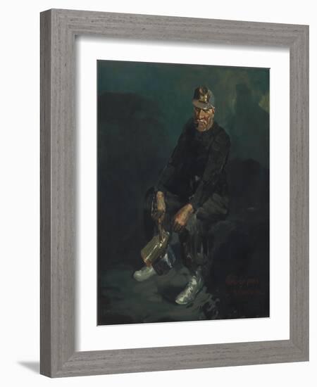 The Miner, 1925-George Luks-Framed Giclee Print