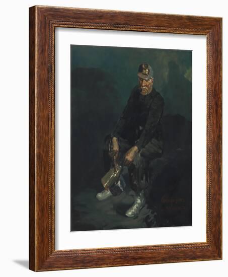 The Miner, 1925-George Luks-Framed Giclee Print