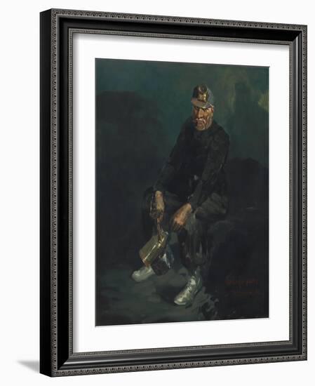 The Miner, 1925-George Luks-Framed Giclee Print