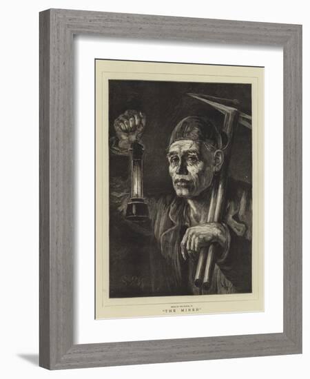 The Miner-Matthew White Ridley-Framed Giclee Print