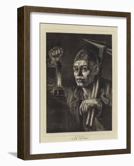 The Miner-Matthew White Ridley-Framed Giclee Print