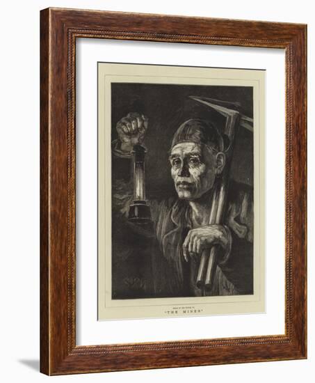 The Miner-Matthew White Ridley-Framed Giclee Print