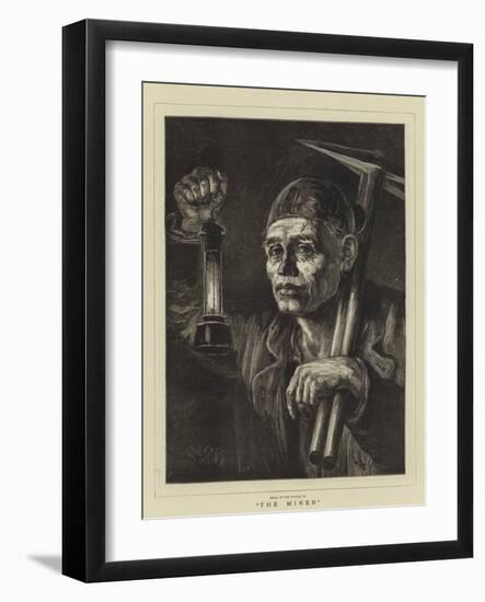 The Miner-Matthew White Ridley-Framed Giclee Print