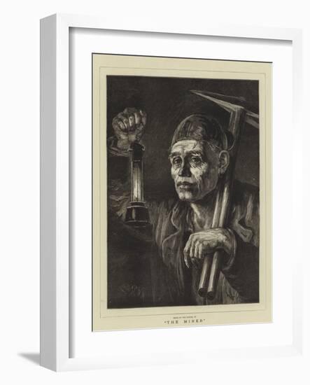 The Miner-Matthew White Ridley-Framed Giclee Print