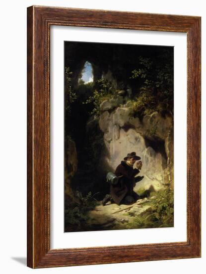 The Mineralogist, about 1860-Carl Spitzweg-Framed Giclee Print