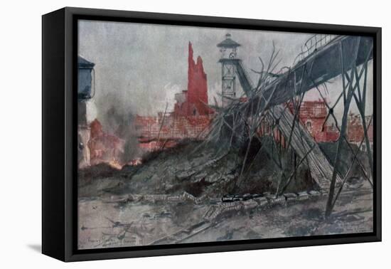 The Mines of Liévin: Calonne Pit, Artois, France, World War I, 1915-Francois Flameng-Framed Premier Image Canvas