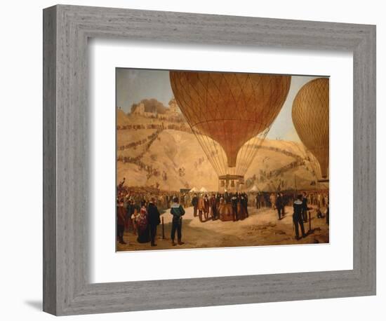 The Minister Gambetta on the Hot-Air Balloon October 7, 1870-Jules Didier-Framed Giclee Print