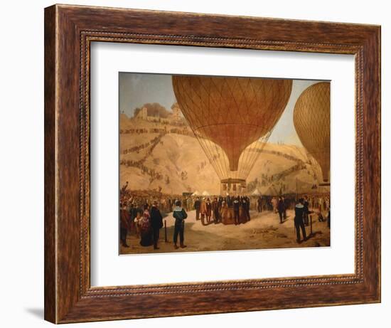 The Minister Gambetta on the Hot-Air Balloon October 7, 1870-Jules Didier-Framed Giclee Print