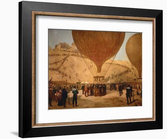 The Minister Gambetta on the Hot-Air Balloon October 7, 1870-Jules Didier-Framed Giclee Print